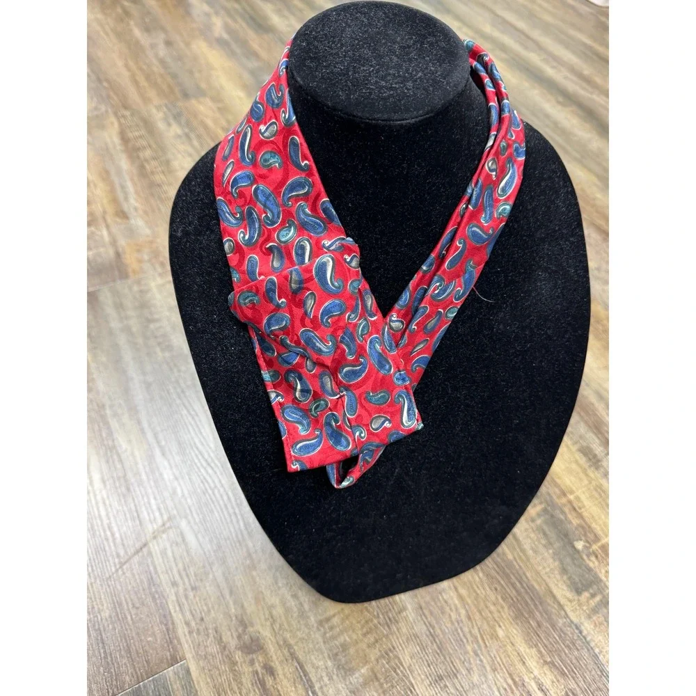 Hey-Ties Red Paisley Ascot Cravat Vintage Style Mens‎ Formal Neckwear BBL Inc
